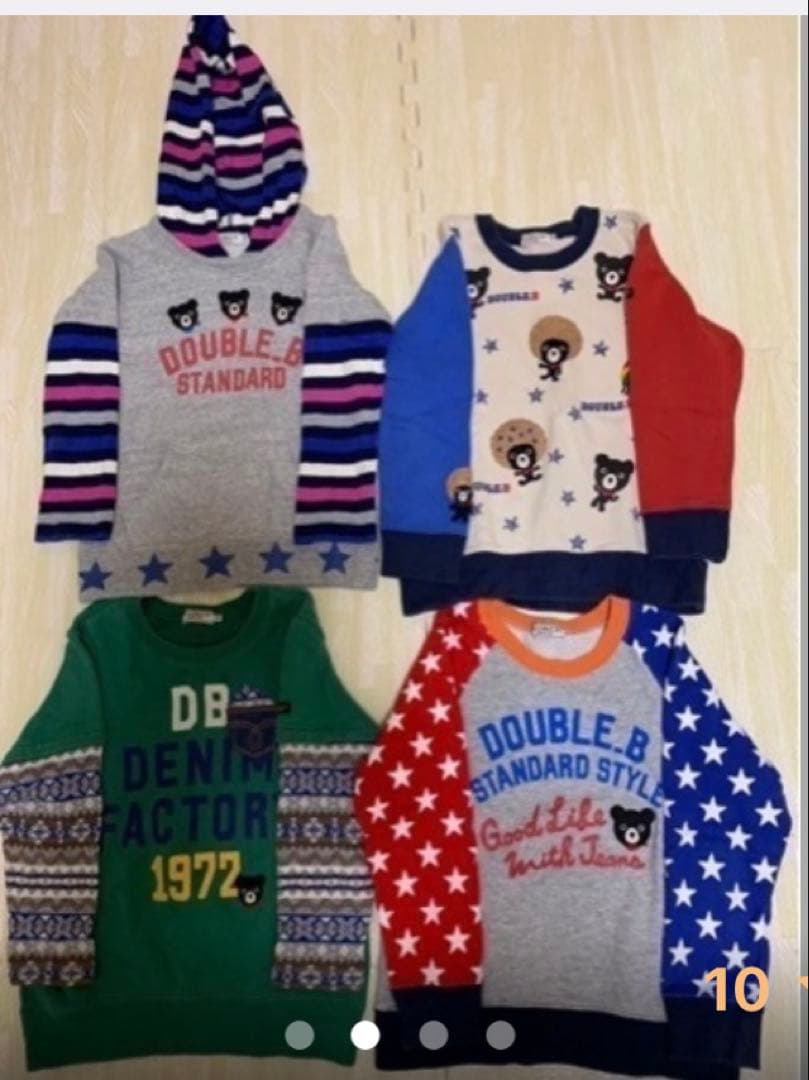 MIKI HOUSE DOUBLE.B トレーナーセット 12点