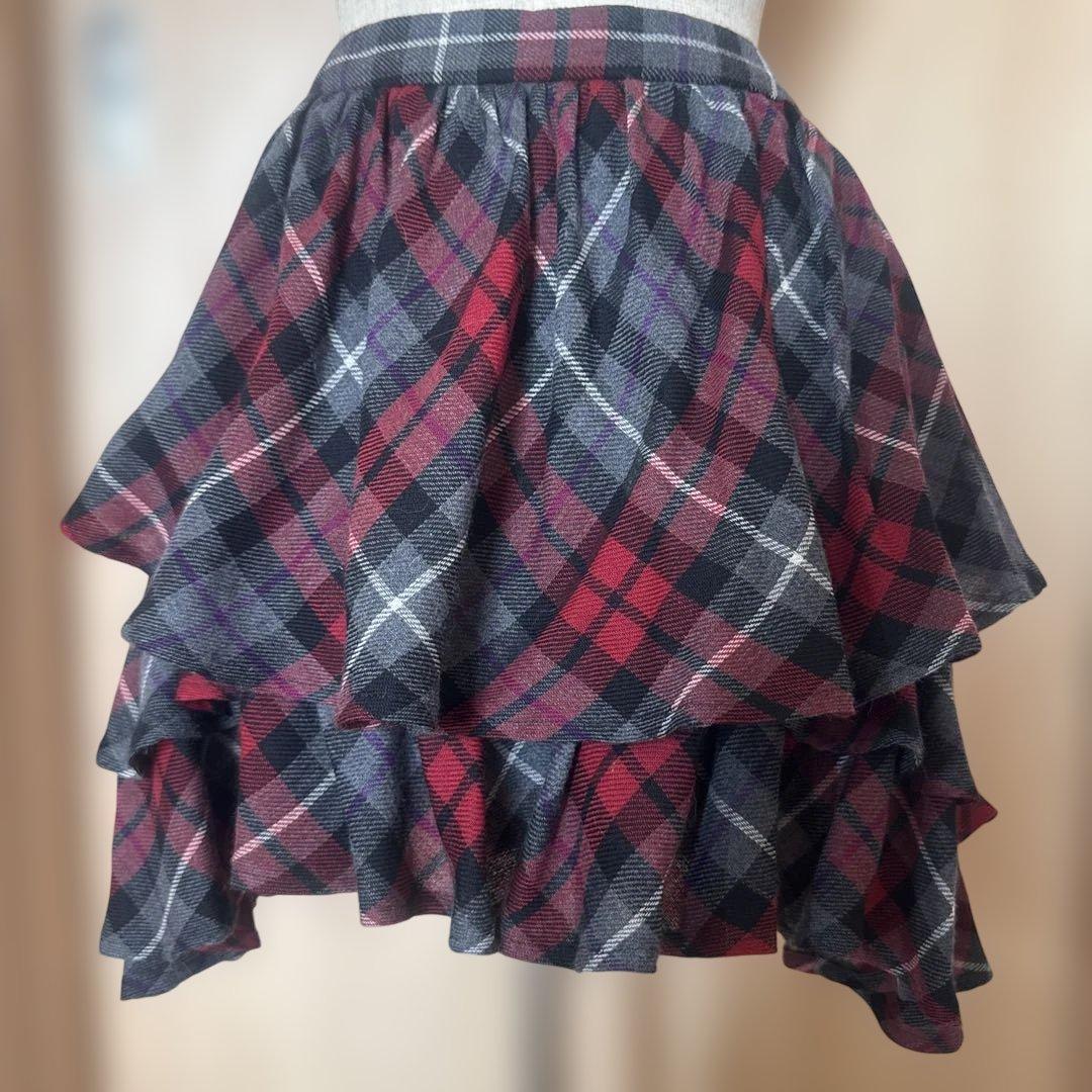 美品 VIVIENNE WESTWOOD チェック柄フレアスカート
