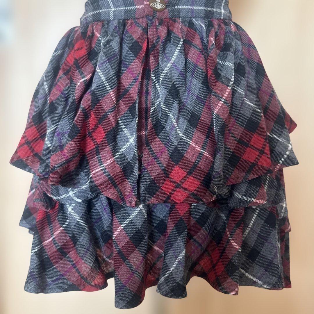 美品 VIVIENNE WESTWOOD チェック柄フレアスカート