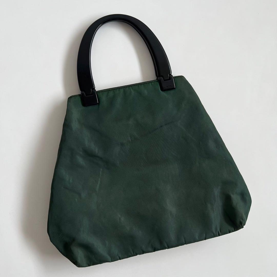 バッグ 90s PRADA PLASTIC HANDLE NYLON HAND BAG