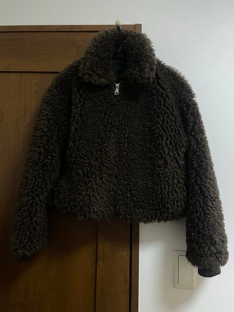 最終値下げ！ ZARA アウター ダークブラウンXS サイズ表示5枚目