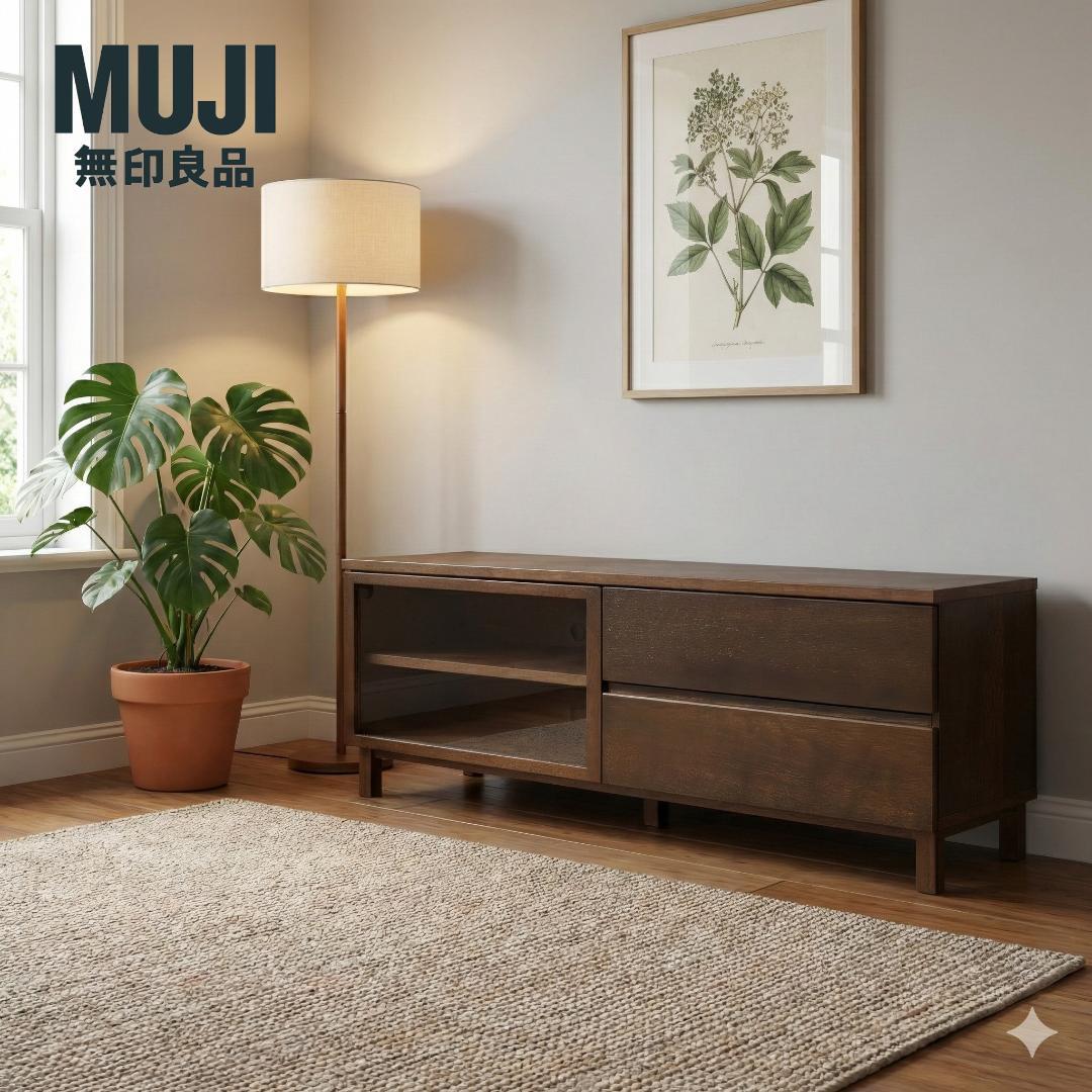 【最終価格】無印良品 テレビボード 150cm ブラウン AVラック 送料込