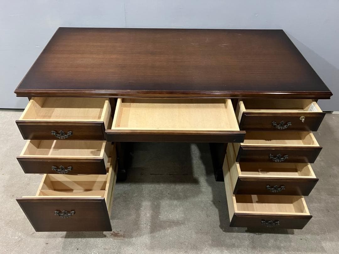 『karimoku』カリモク 両袖机 エグゼクティブデスク 書斎机 ワークデスク