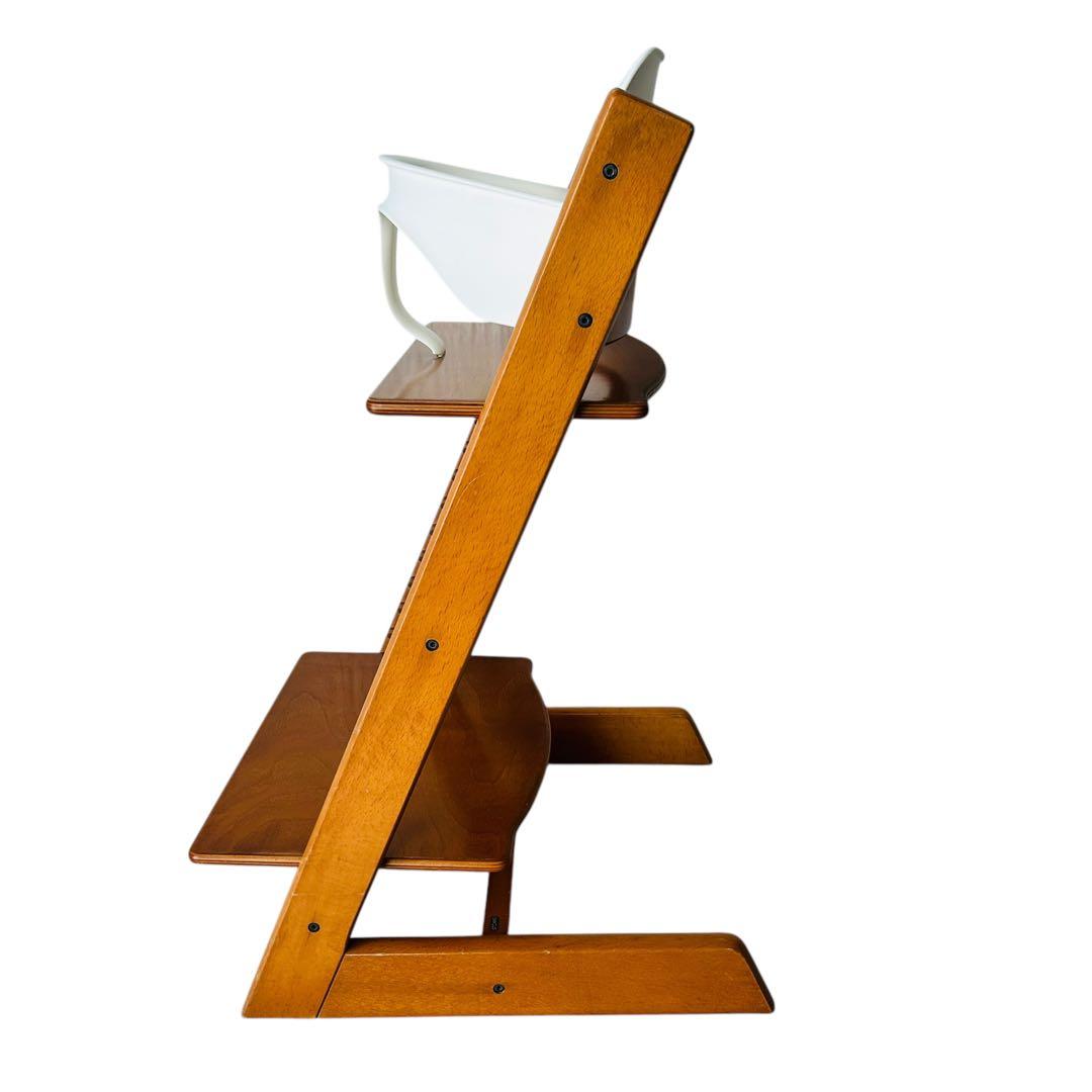 良品 ストッケ トリップトラップ チェリー ベビーセット付き ベビーチェア