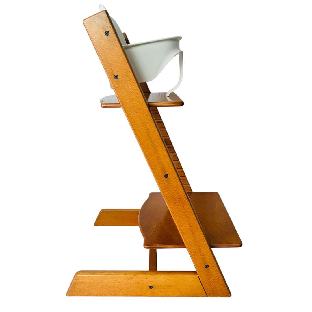 良品 ストッケ トリップトラップ チェリー ベビーセット付き ベビーチェア