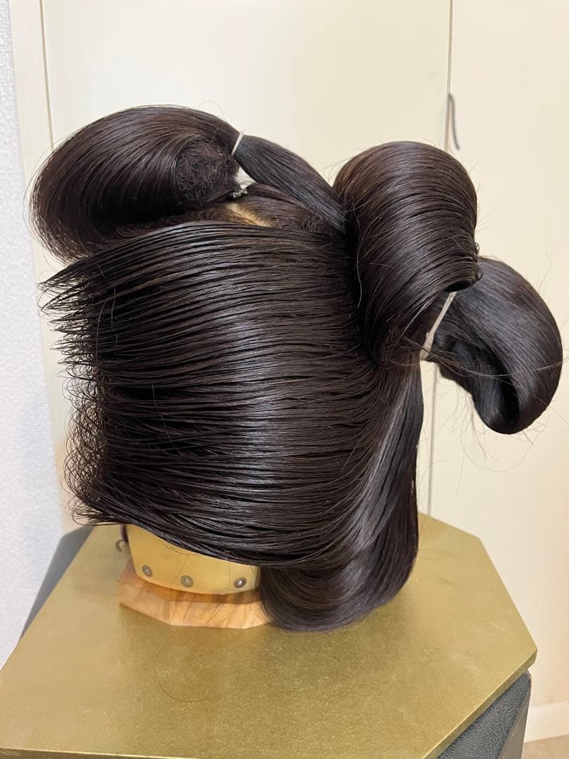 日本髪　かつら　つぶし島田　芸者　芸妓　　日本舞踊　大衆演劇　Mサイズ