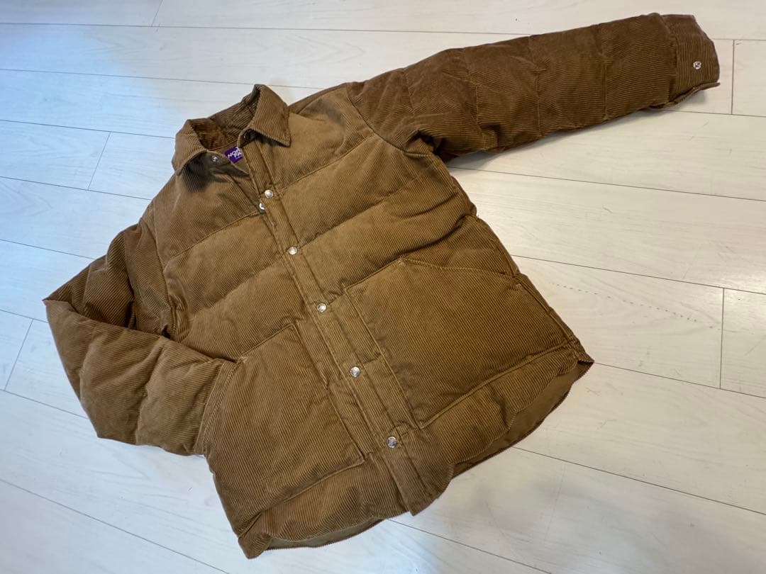 THE NORTH FACE コーデュロイ ダウンジャケット パープルレーベル