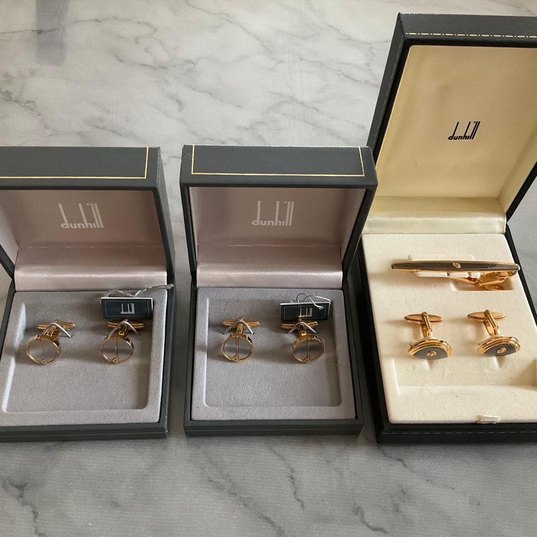 ネクタイピン カフスボタン おまとめ　菊花紋　ダンヒル　七宝焼(佐野登志子)他