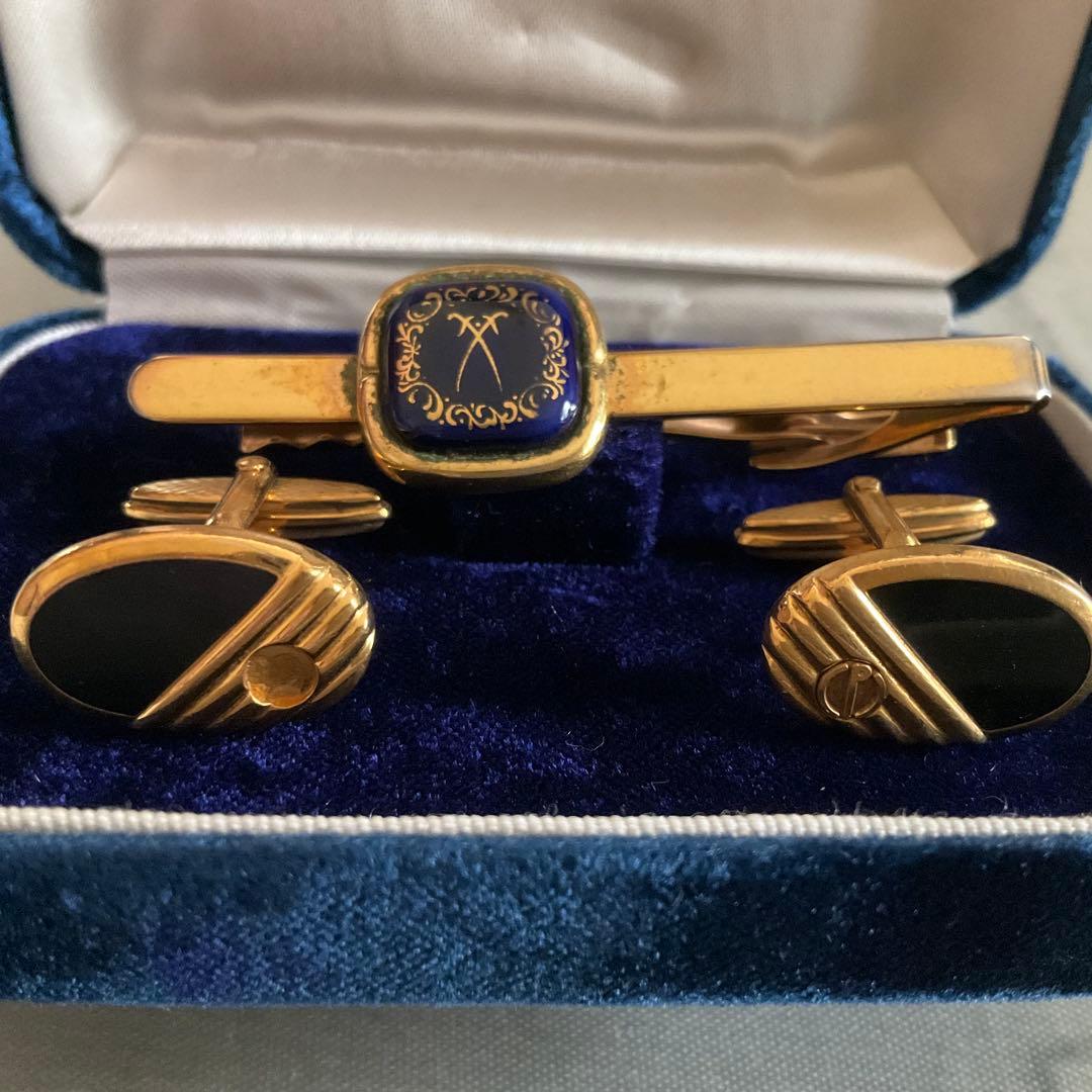 ネクタイピン カフスボタン おまとめ　菊花紋　ダンヒル　七宝焼(佐野登志子)他