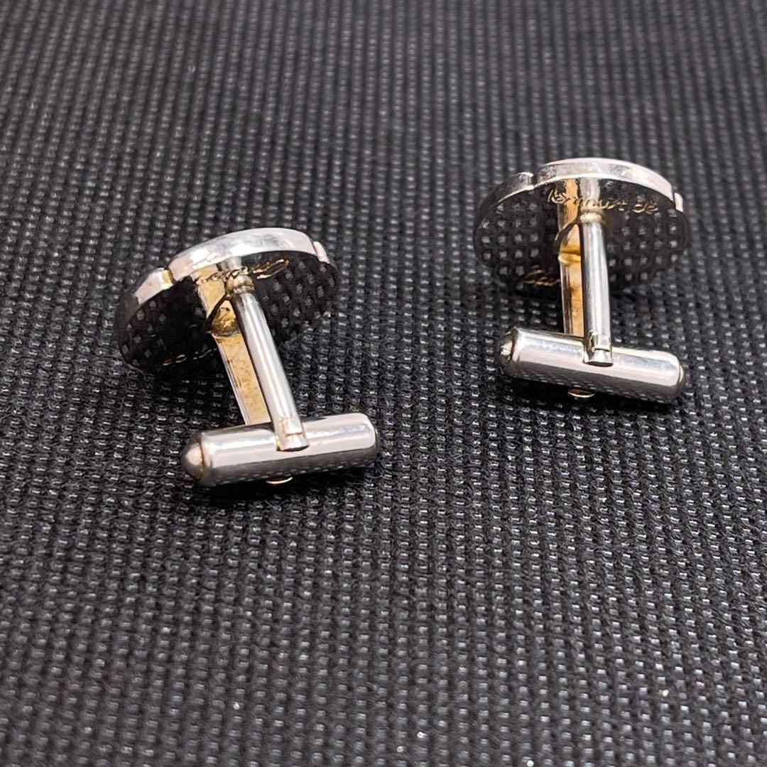 カルティエ　カフス　ラウンド　シルバー　ダブルCロゴ　#A-169