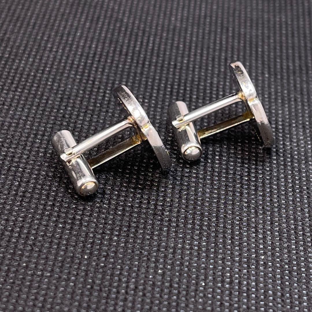 カルティエ　カフス　ラウンド　シルバー　ダブルCロゴ　#A-169