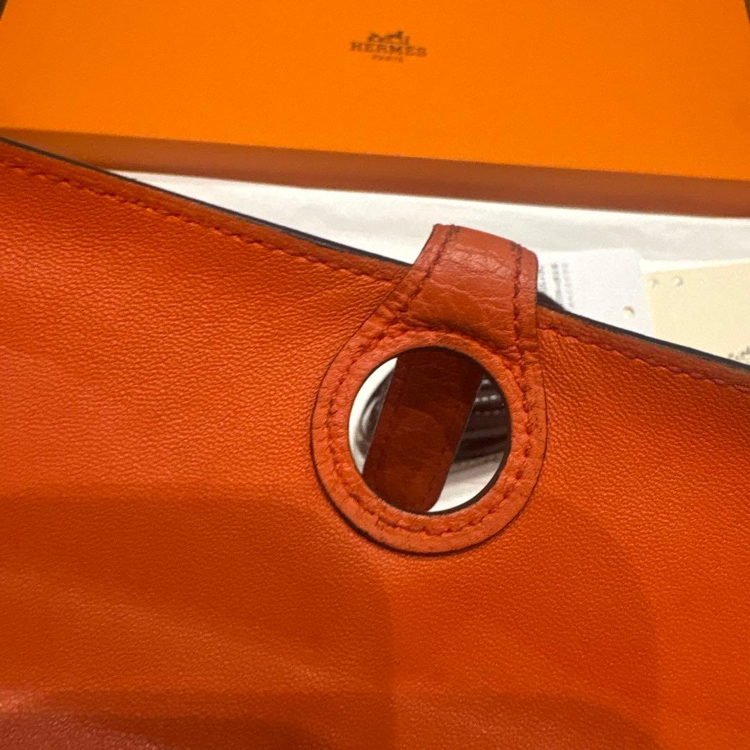 【最終値下しました】【美品】エルメス 長財布 ドゴンロング トゴ オレンジ