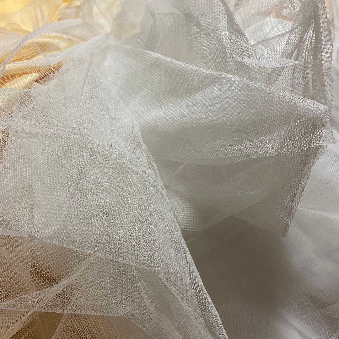 ウエディング、演奏会　黄色にキラキラが一杯ついたかわいいドレス　Sサイズ