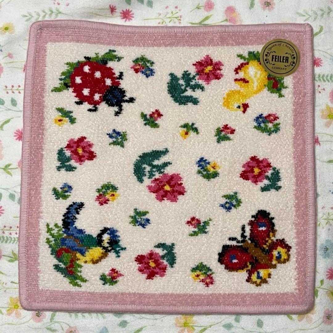 新品 フェイラー ハンカチ ハイジ ブルー web限定