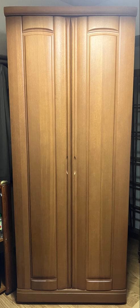 洋服クローゼット　洋ダンス　２枚扉　ワードローブ　婚礼家具