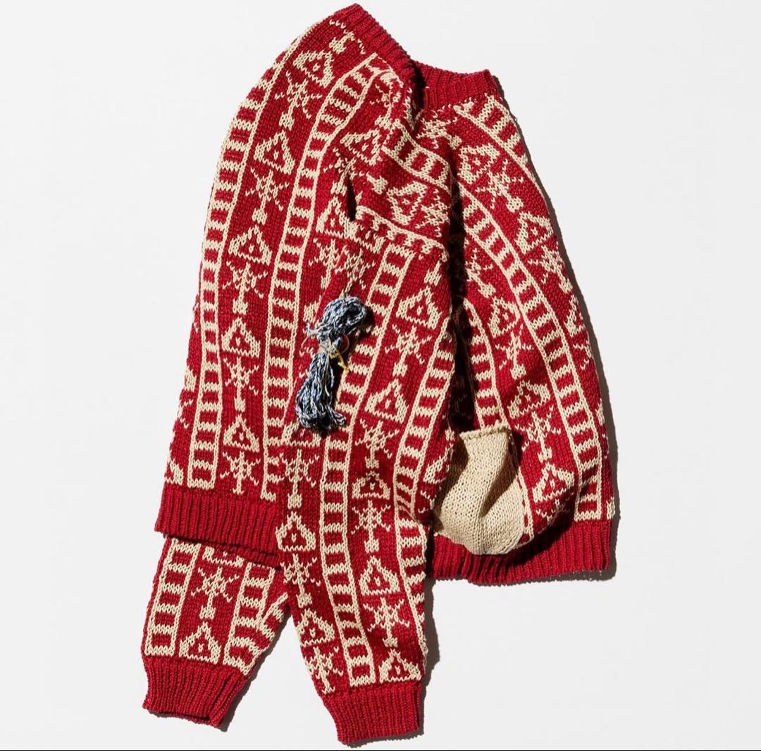 トップス SUNSEA 27th REBUFFAT SWEATER BORDEAUX 3