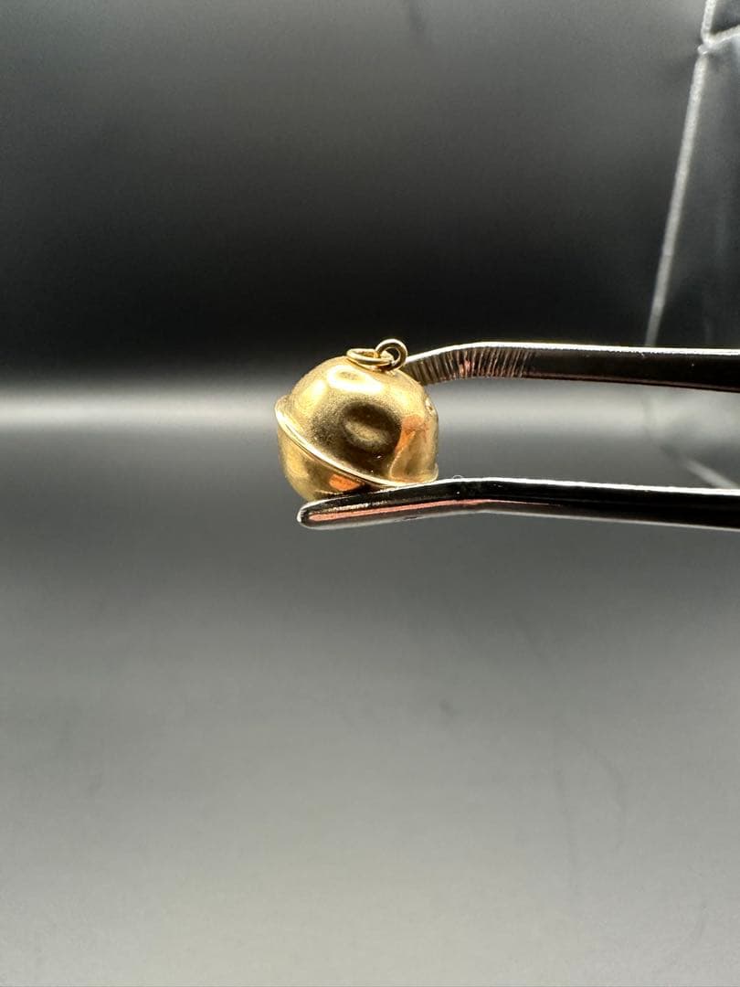 K18 金鈴 0.9ｇ 桐箱付き