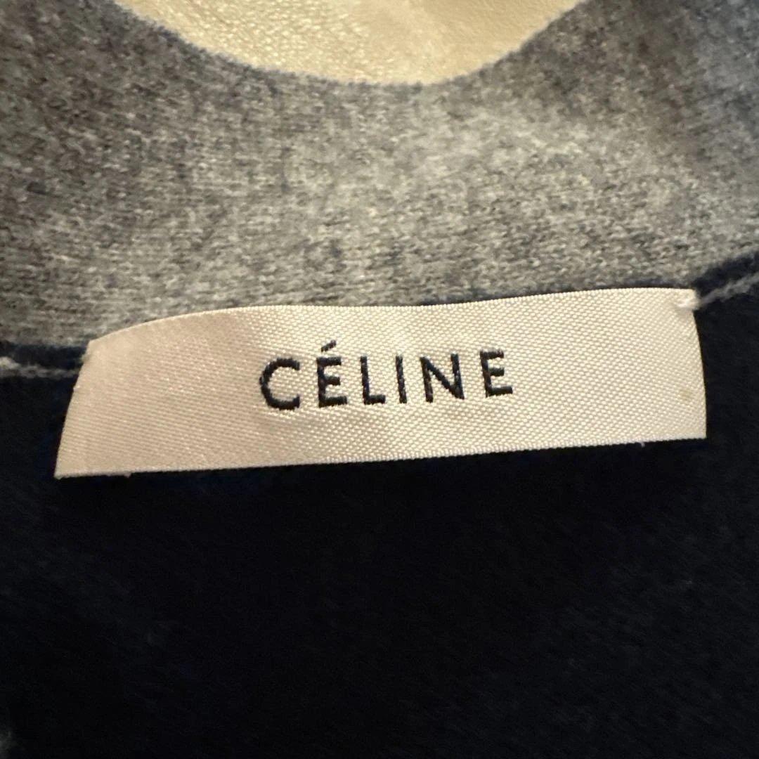CELINE カラーブロックウールカーディガン