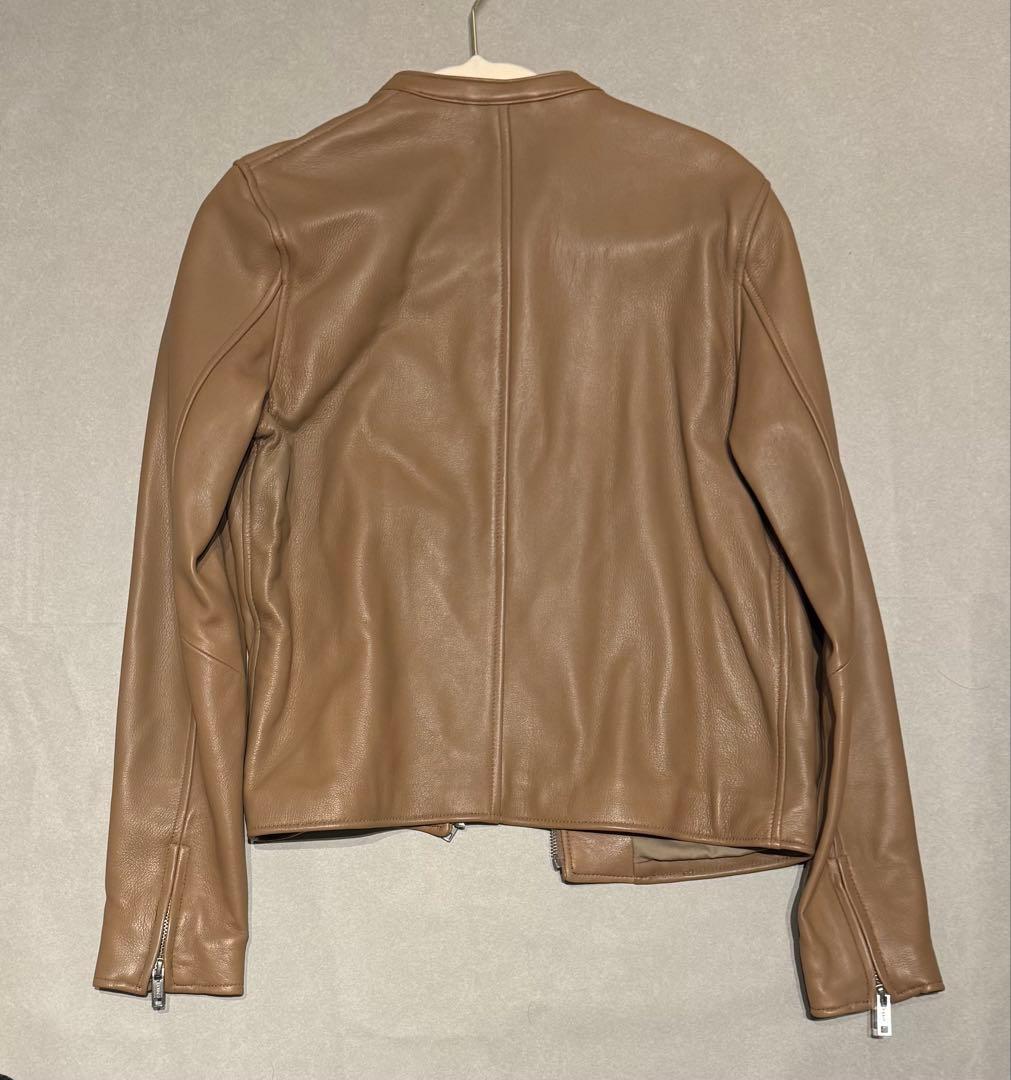 ジャーナルスタンダード　シープレザーシングルライダースブルゾン