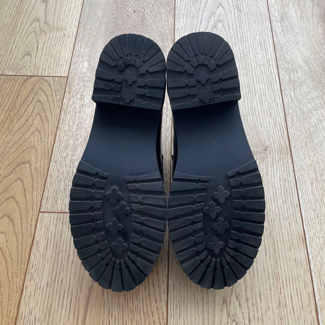 UNITEDARROWSスタッズローファー ブラック　35インチ