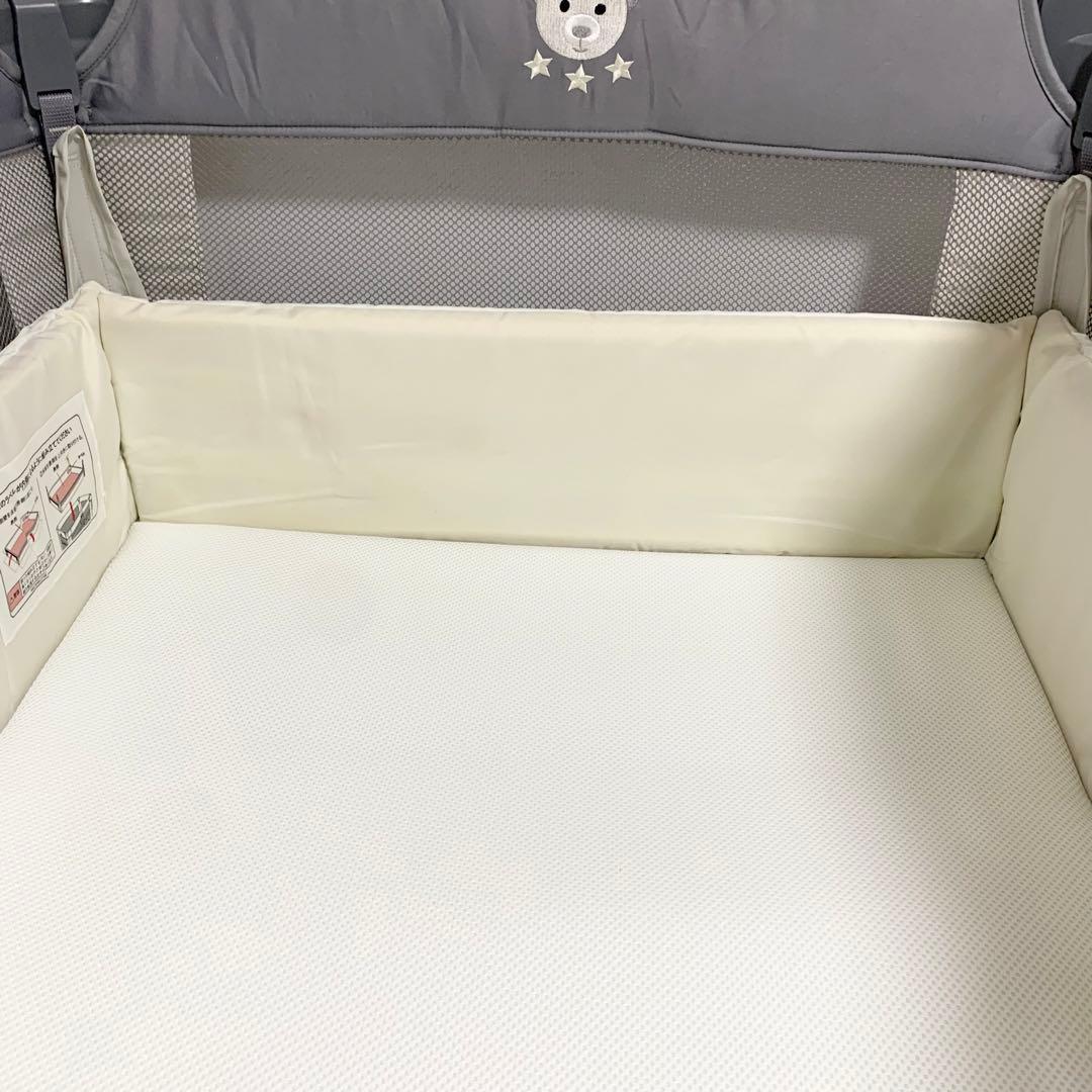 Aprica アップリカ ベビーベッド ココネルエアー AB グレーベア