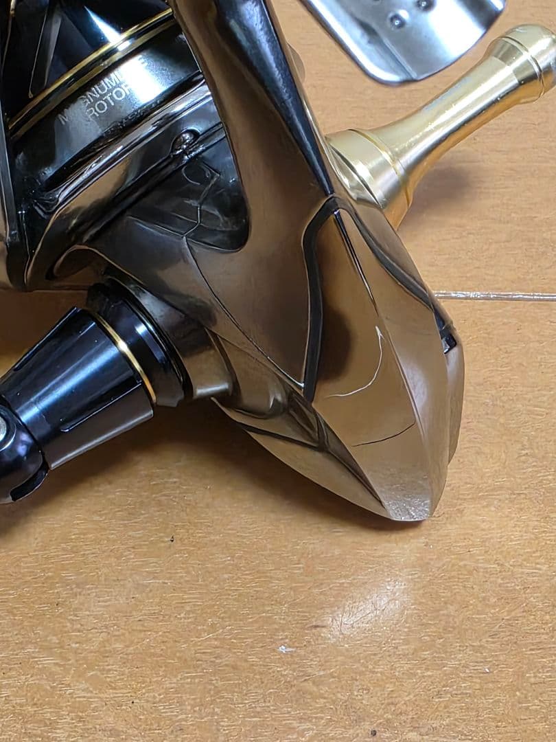 シマノ　16ヴァンキッシュ4000HG　夢屋アルミラウンド型ノブ　リールスタンド