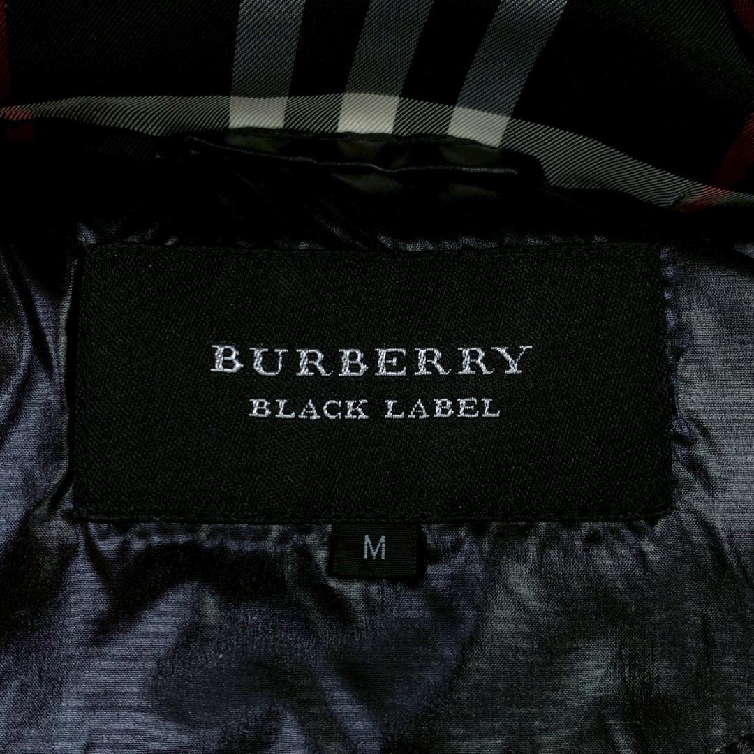 美品★ バーバリーブラックレーベル ダウンベスト ブラック M　E050