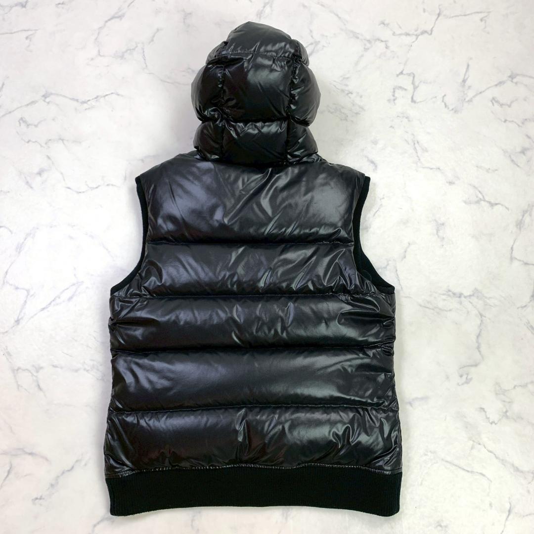 美品★ バーバリーブラックレーベル ダウンベスト ブラック M　E050