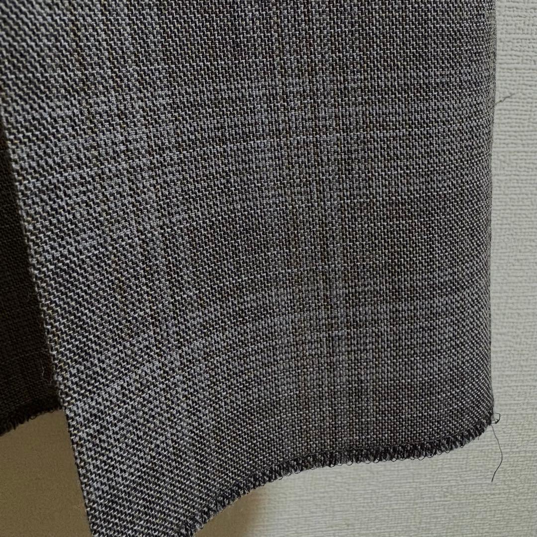 MAATEE&SONS 永遠 スラックス WOOL MAT CHECK GRAY