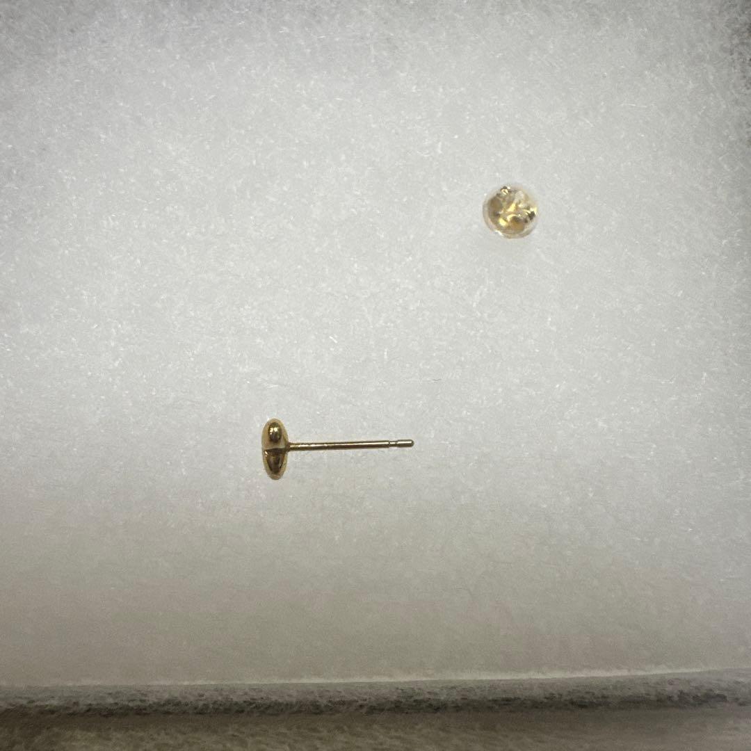 はなび様　片耳用　プランプハート型ピアス(片耳用) k18