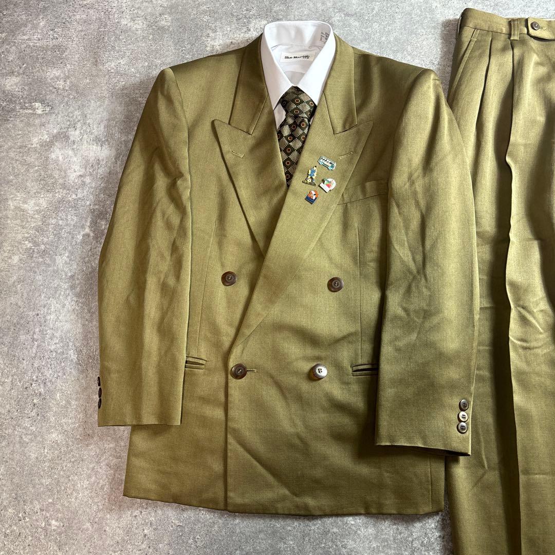 セットアップ ダブルスーツ 成人式 入学式 ピンズ vintage no.97