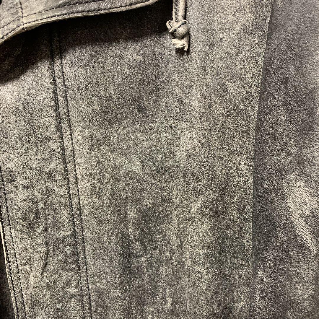 memhim シルバーフォックスファーモッズコート