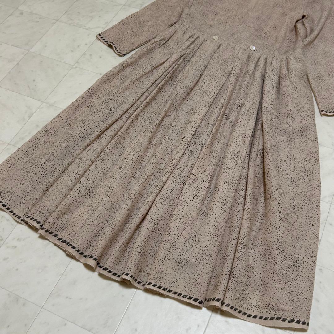 新品未使用✨BEARDSLEY ロングワンピース カシュクール フレア ウール