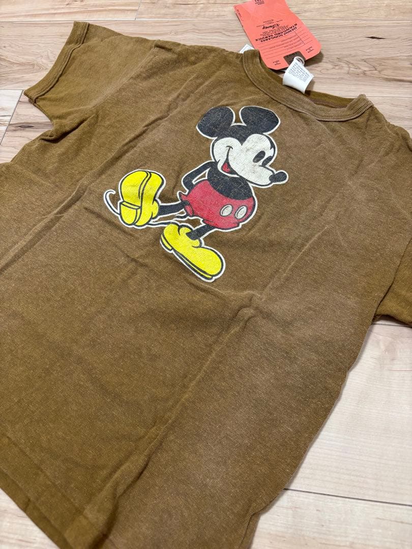 DENIMDUNGAREE×ディズニー Mickeyラクガキ刺繍used加工T