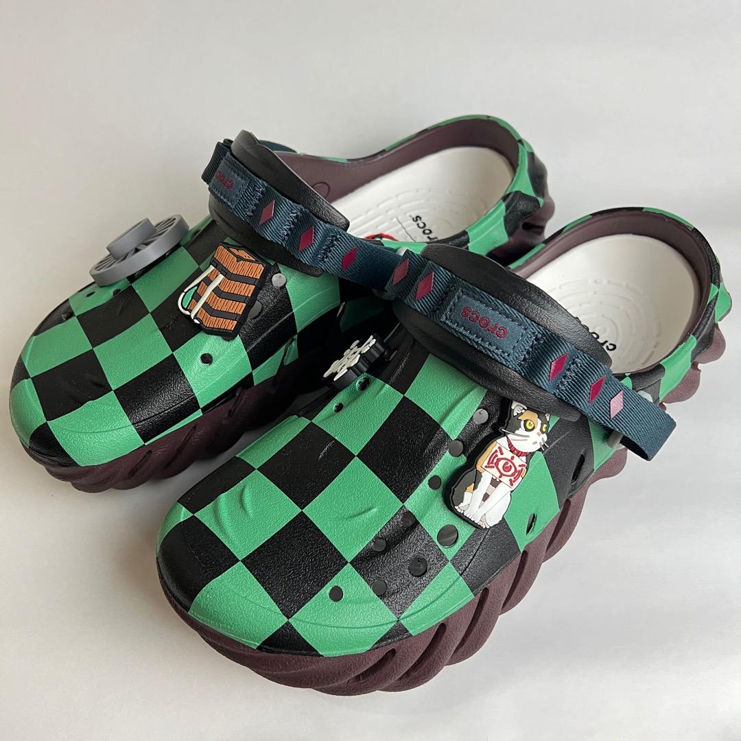 新品未使用品 鬼滅の刃コラボクロックスエコー 炭次郎モデル 27cm