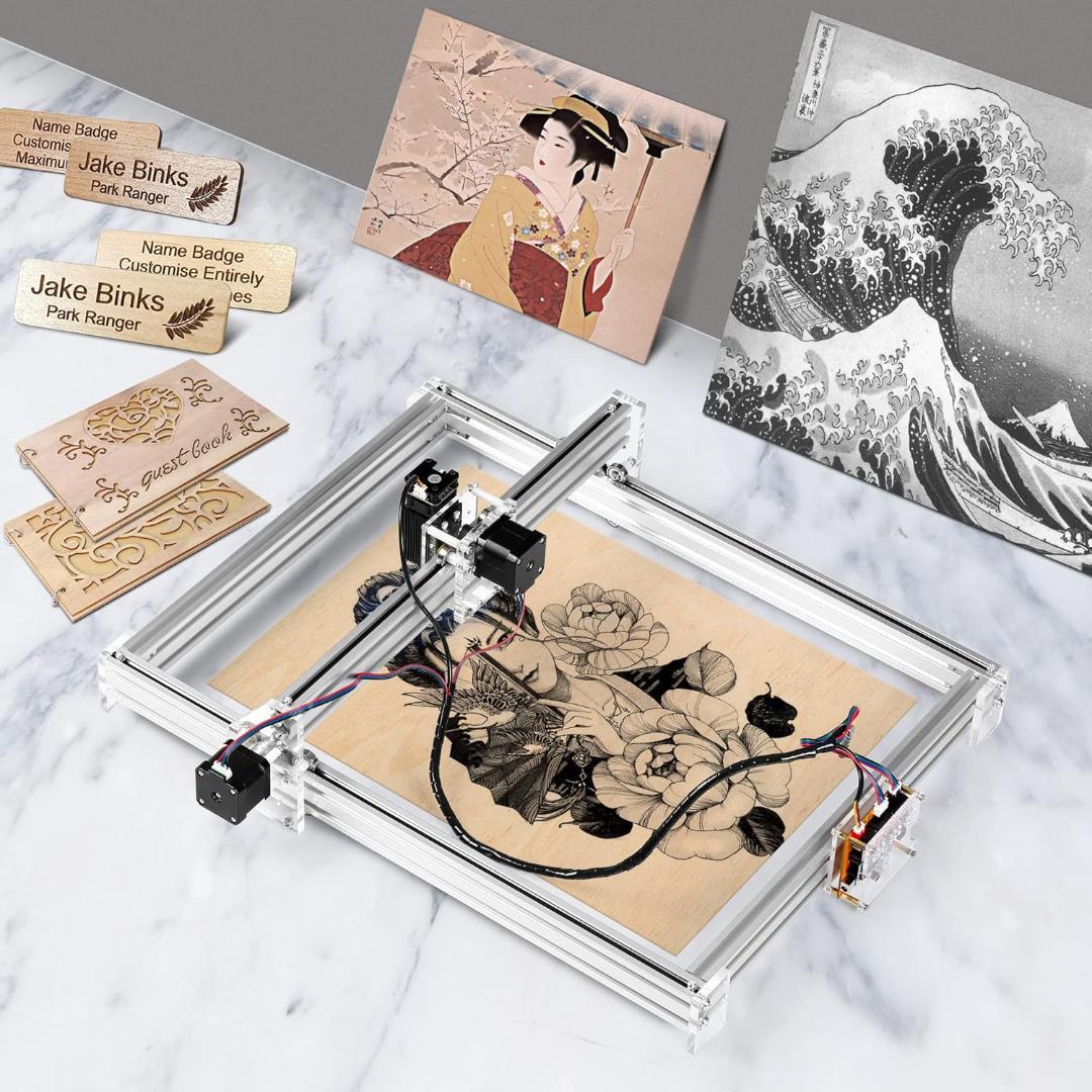 500mw モジュール彫刻機 刻印機 高精度 木彫りフライス盤 木材彫刻 板彫刻