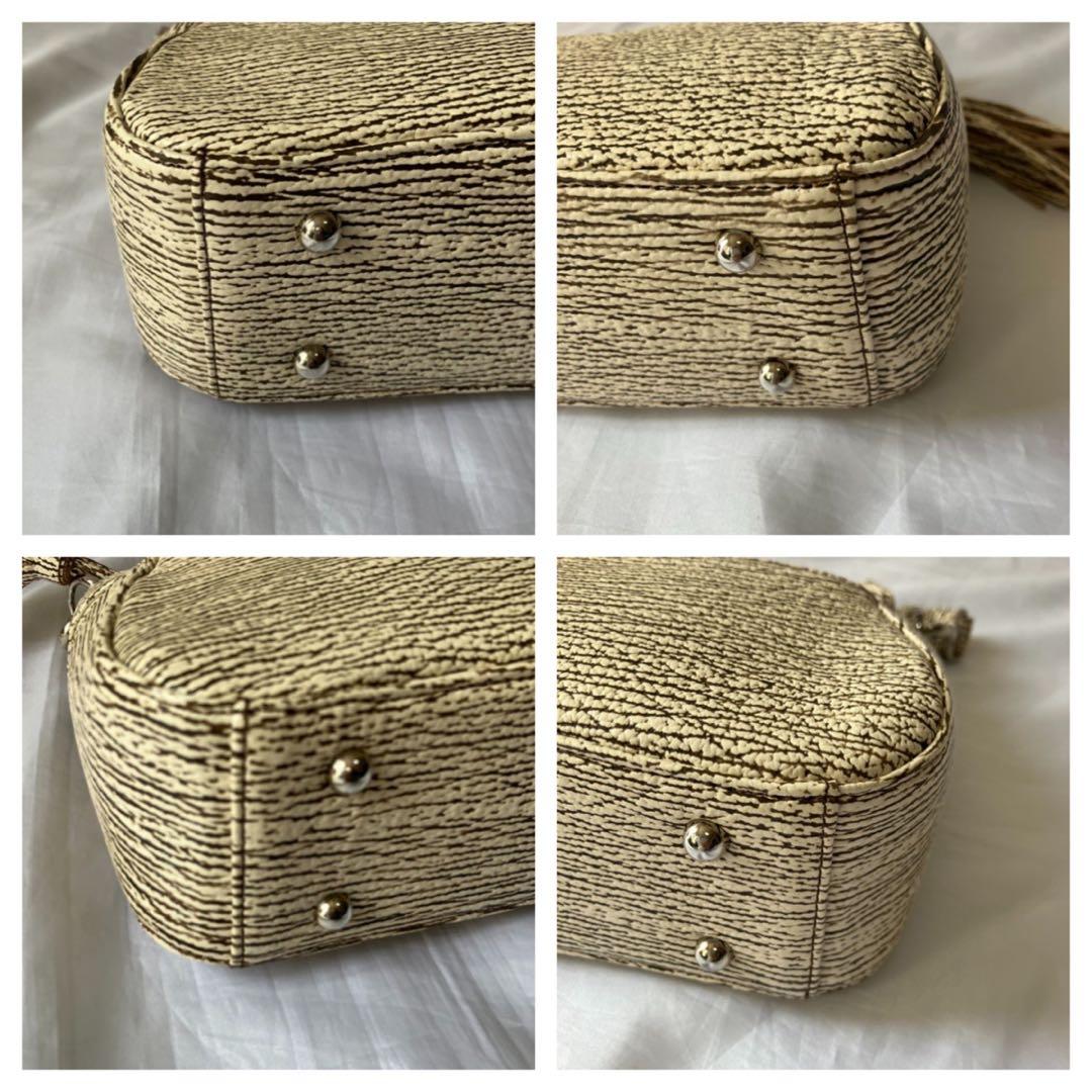 【美品】JRA ラクジュ　バッグ　ショルダー　ハンド　2way シャークレザー革