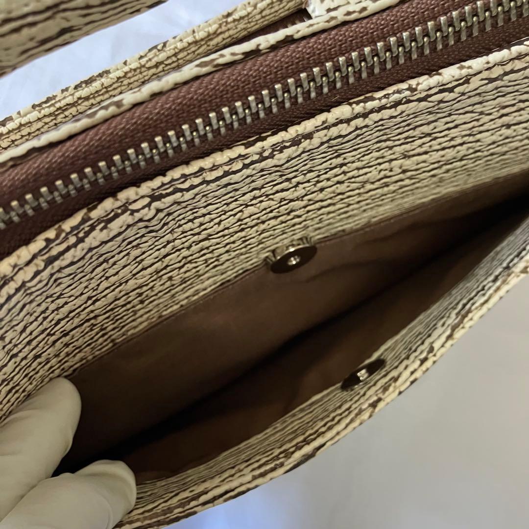 【美品】JRA ラクジュ　バッグ　ショルダー　ハンド　2way シャークレザー革