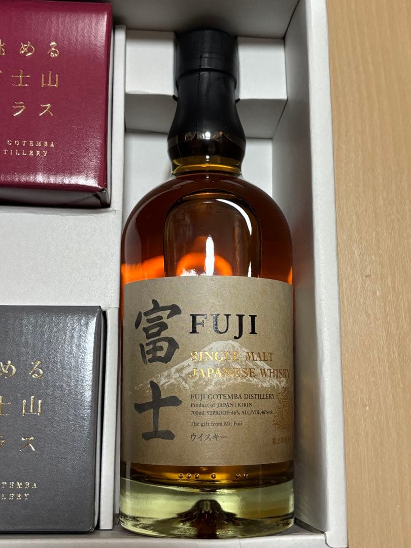 KIRIN ジャパニーズウイスキーFUJI 2本とグラスセット