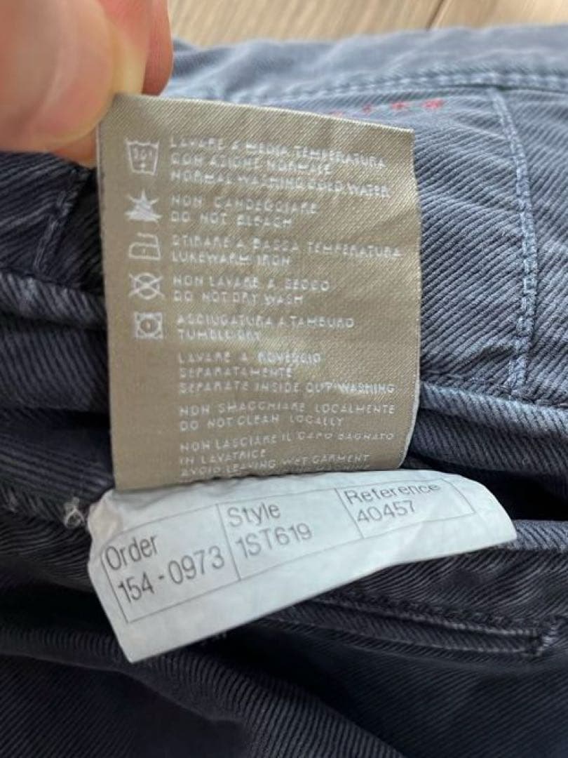 秋冬 INCOTEX SLACKS コットンパンツ 30 ネイビー