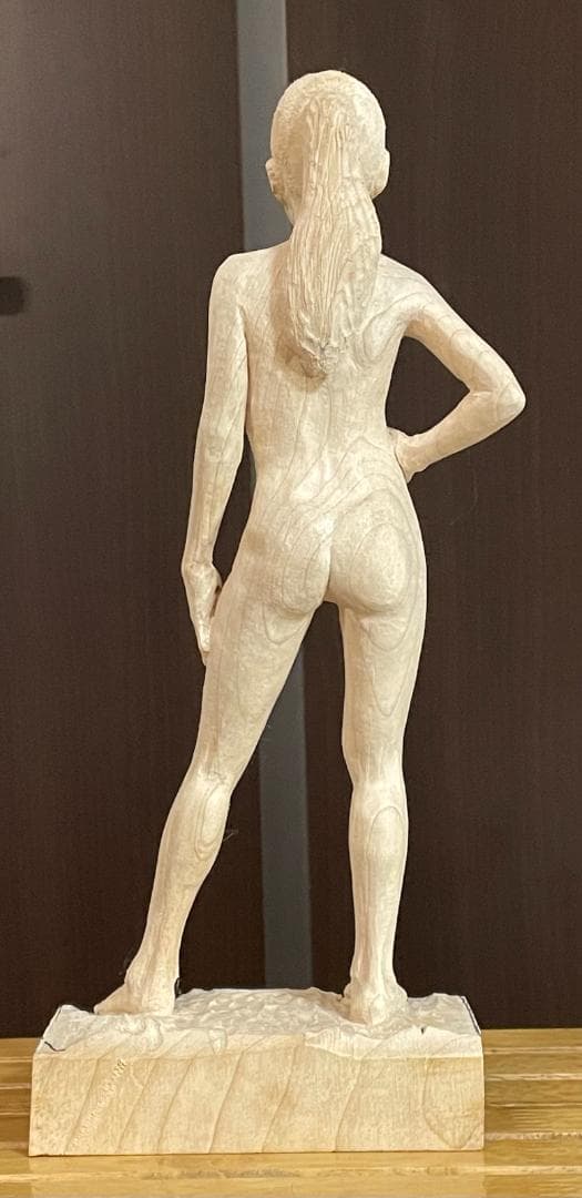 木彫　女性像B　全高３２㎝