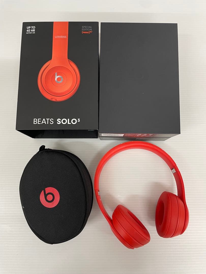 knlife64-0102 BEATS SOLO3 ワイヤレスヘッドホン　レッド