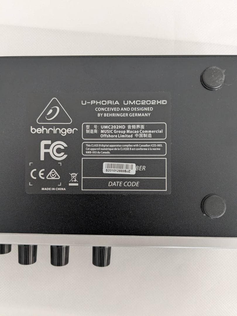 【ぴぴさん専用】Behringerオーディオインターフェイス UMC202HD
