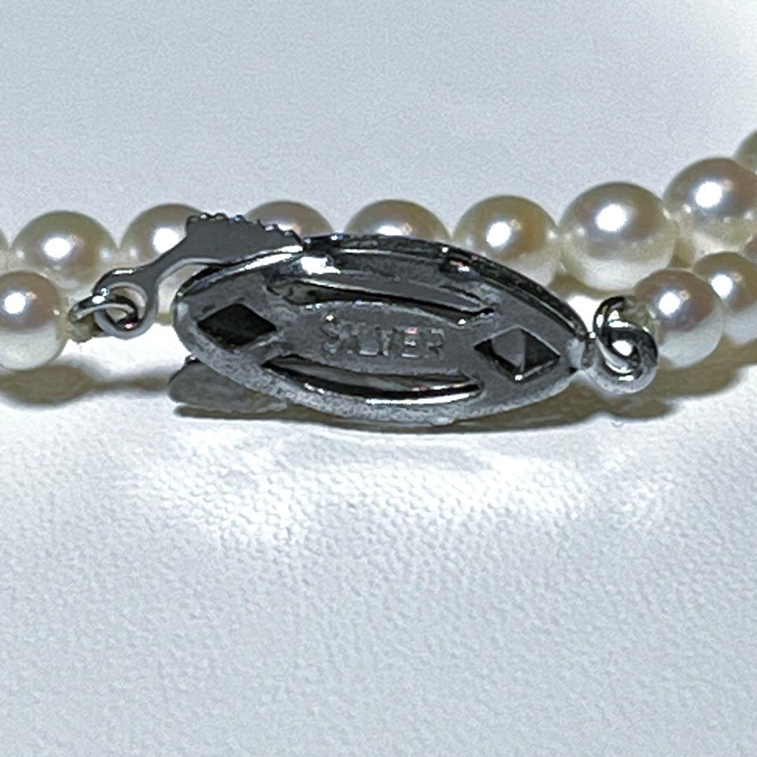 あこや真珠 準花珠級 細厘 アコヤパール ネックレス 3.3〜3.9㎜ M461