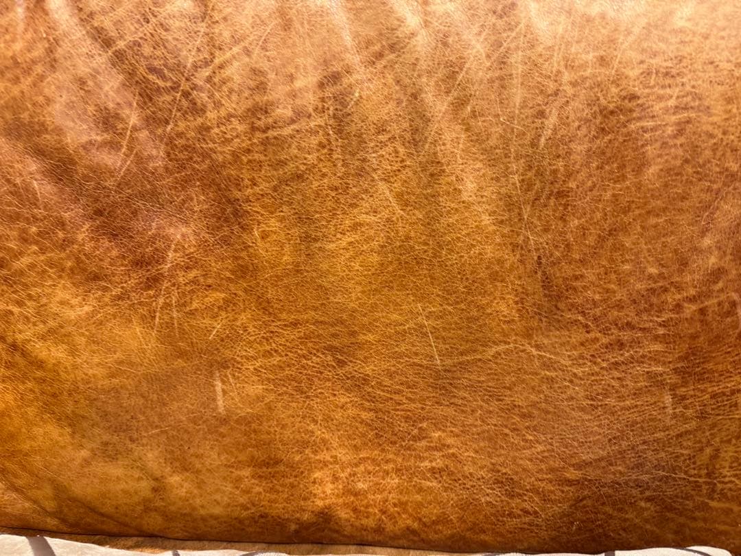 Unico SUABI レザーソファ 2.5人掛け　アイアン脚　本革　おまけ付