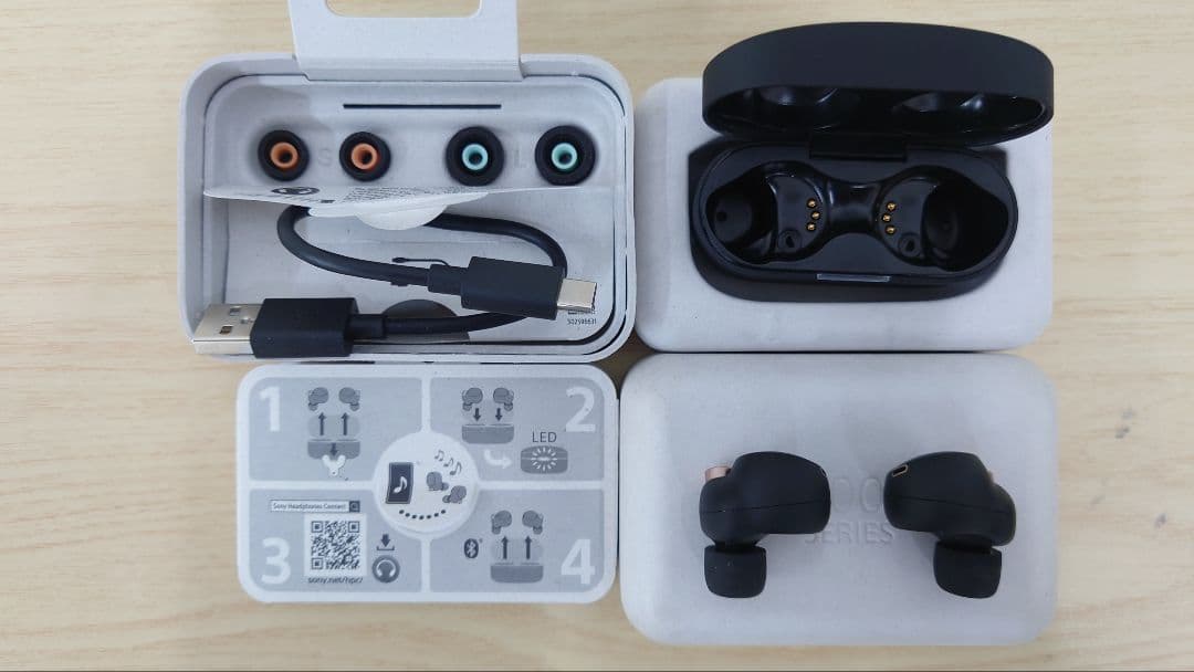 SONY WF-1000XM4ワイヤレスヘッドセット 黒（ジャンク）