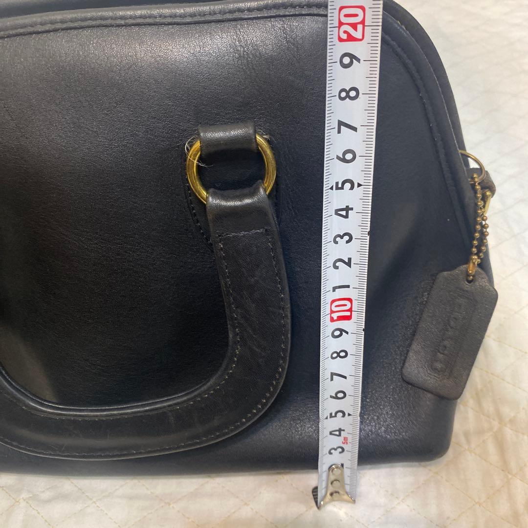 ハンドバッグ　ショルダーバッグ　オールドコーチ　黒　本革