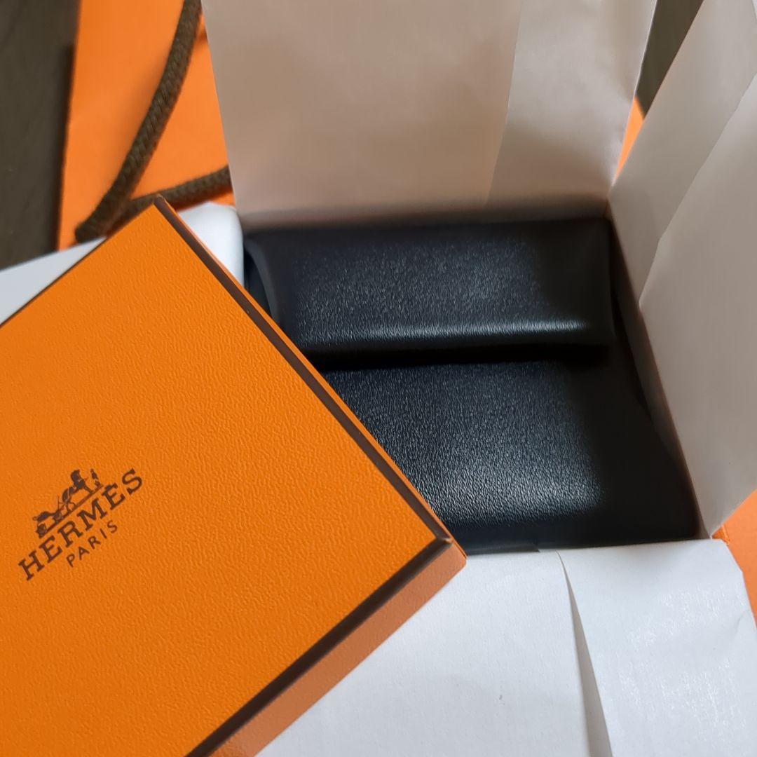 エルメス バスティア 本物✨️とても綺麗✨️キャバンとブルーのレアなバイカラー