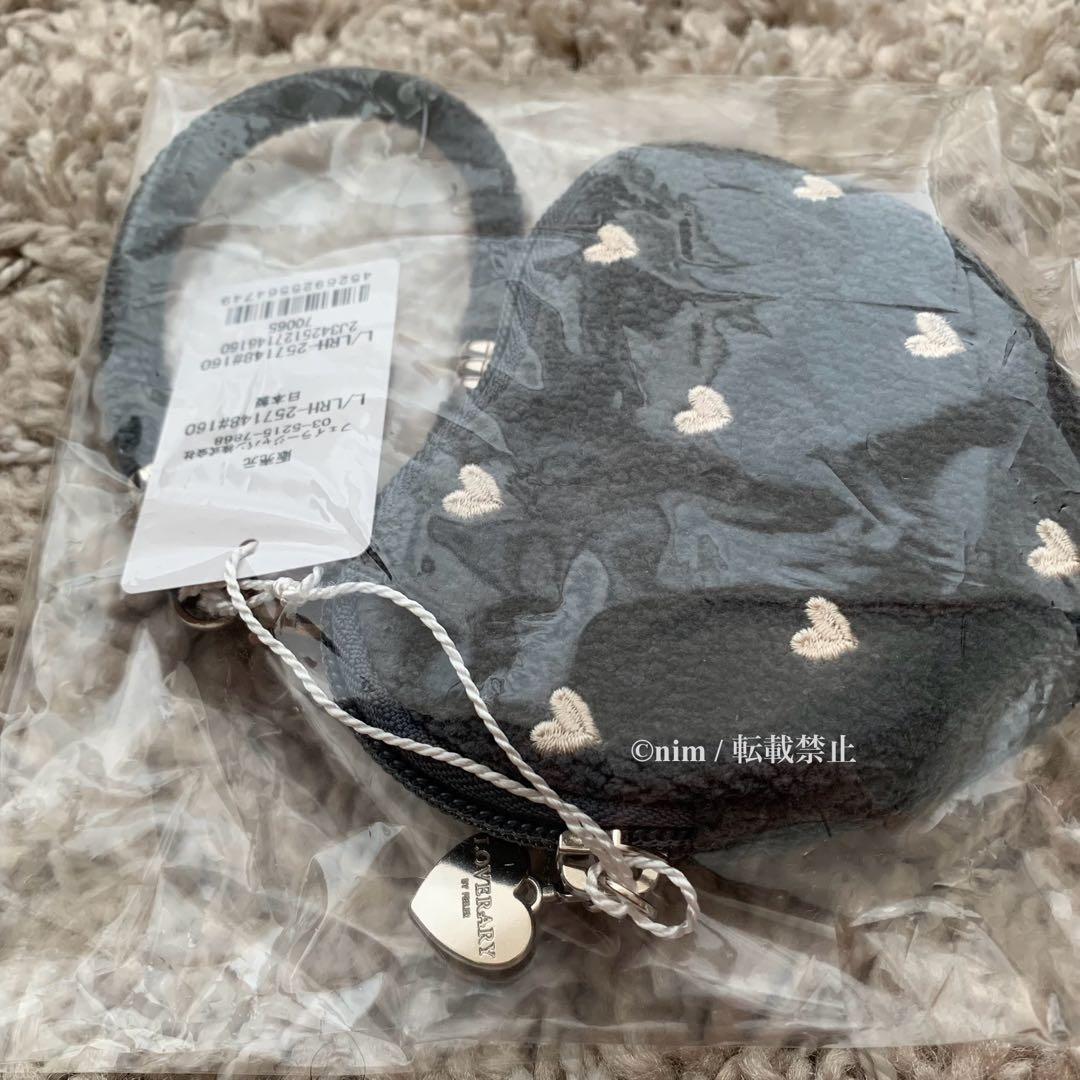 新品未開封 フェイラー ラブラリーハート ハート型ポーチ グレー