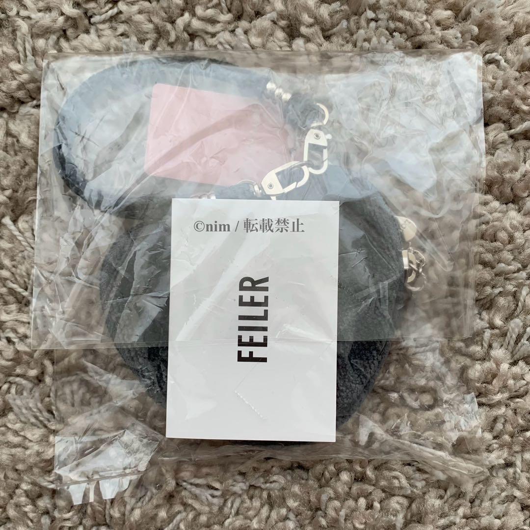 新品未開封 フェイラー ラブラリーハート ハート型ポーチ グレー